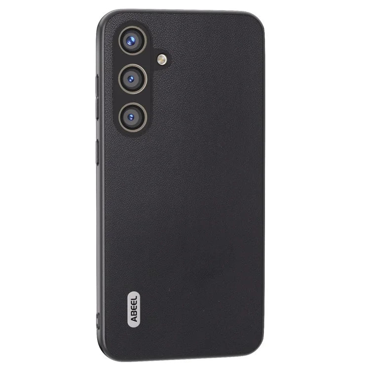 ABEEL For Samsung Galaxy S24 Case Slim-Fit PU Leather+PC Smooth-touch Protective Back Cover