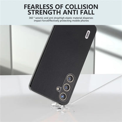 ABEEL For Samsung Galaxy S24 Case Slim-Fit PU Leather+PC Smooth-touch Protective Back Cover