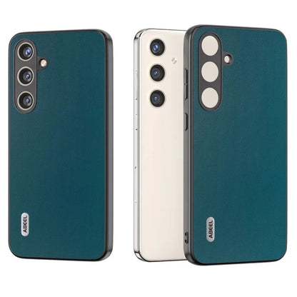 ABEEL For Samsung Galaxy S24 Case Slim-Fit PU Leather+PC Smooth-touch Protective Back Cover