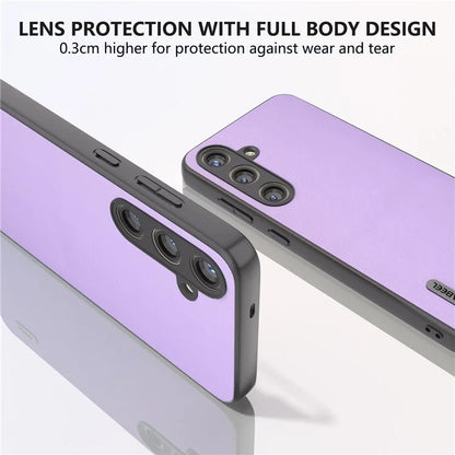 ABEEL For Samsung Galaxy S24 Case Slim-Fit PU Leather+PC Smooth-touch Protective Back Cover