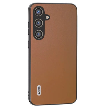 ABEEL For Samsung Galaxy S24 Case Slim-Fit PU Leather+PC Smooth-touch Protective Back Cover