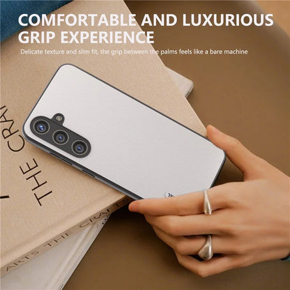 ABEEL For Samsung Galaxy S24+ Case Genuine Cow Leather+PC Scratch-resistant Smart Phone Shell