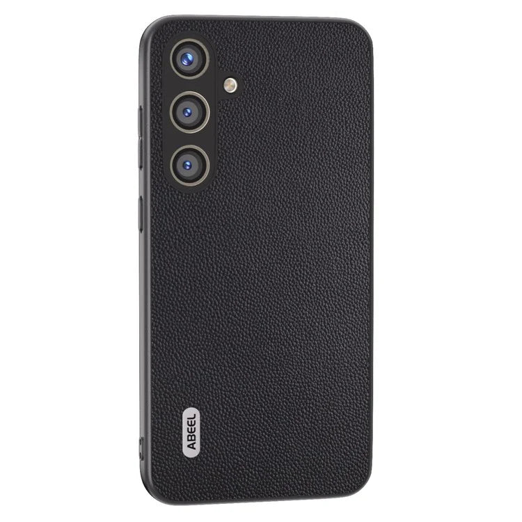 ABEEL For Samsung Galaxy S24+ Case Genuine Cow Leather+PC Scratch-resistant Smart Phone Shell
