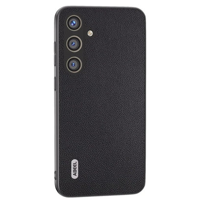 ABEEL For Samsung Galaxy S24+ Case Genuine Cow Leather+PC Scratch-resistant Smart Phone Shell