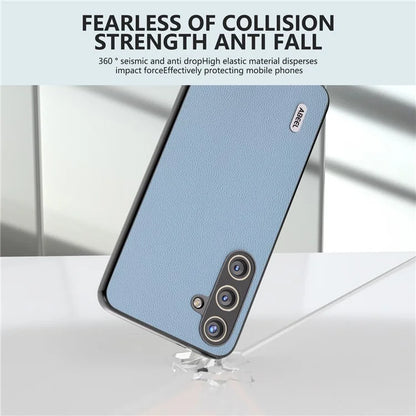 ABEEL For Samsung Galaxy S24+ Case Genuine Cow Leather+PC Scratch-resistant Smart Phone Shell