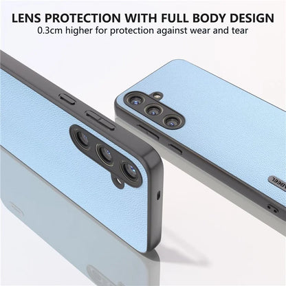 ABEEL For Samsung Galaxy S24+ Case Genuine Cow Leather+PC Scratch-resistant Smart Phone Shell