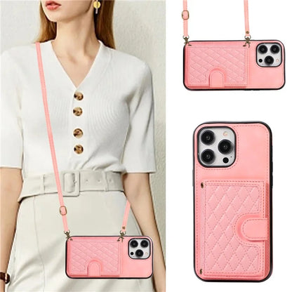For iPhone 13 Pro Max Back Cover with Card Holder Stand Leather TPU Case