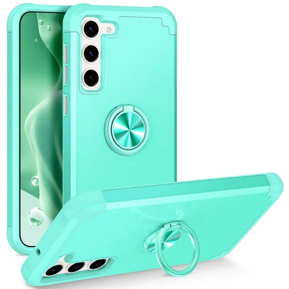 For Samsung Galaxy S24 Back Case Ring Kickstand Shockproof Phone Protective Cover