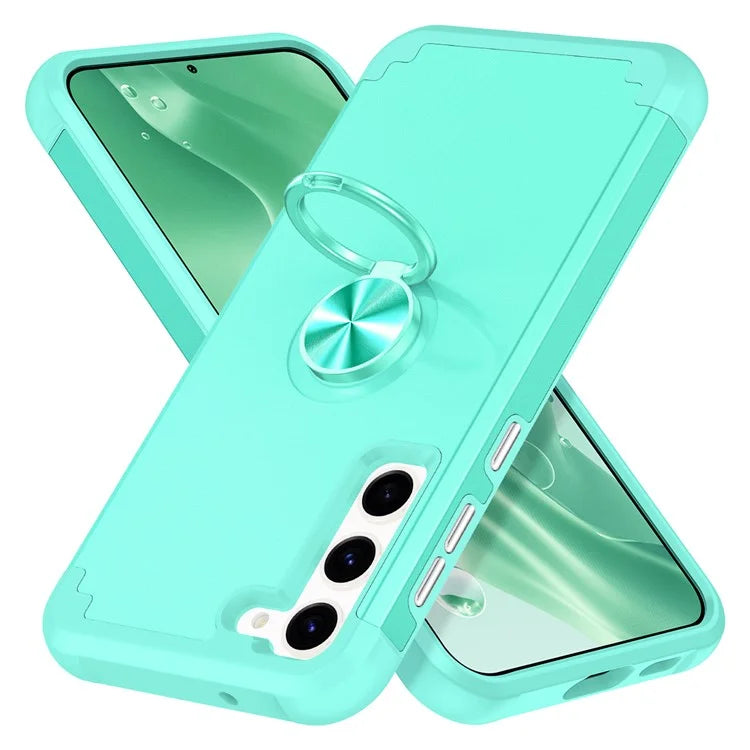 For Samsung Galaxy S24 Back Case Ring Kickstand Shockproof Phone Protective Cover