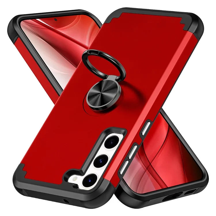 For Samsung Galaxy S24 Back Case Ring Kickstand Shockproof Phone Protective Cover