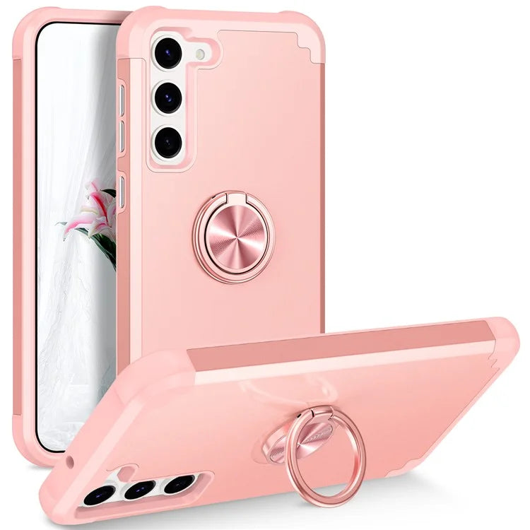 For Samsung Galaxy S24 Back Case Ring Kickstand Shockproof Phone Protective Cover