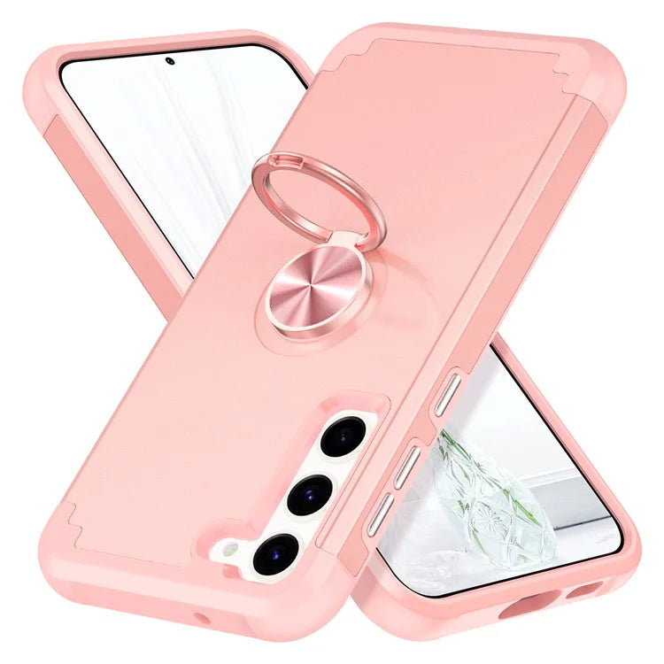 For Samsung Galaxy S24 Back Case Ring Kickstand Shockproof Phone Protective Cover