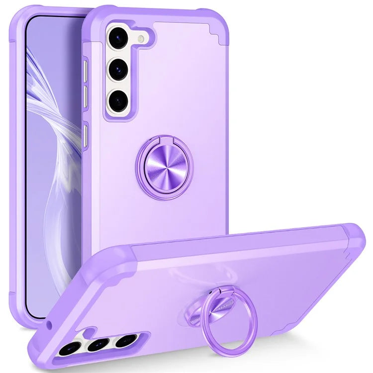 For Samsung Galaxy S24 Back Case Ring Kickstand Shockproof Phone Protective Cover