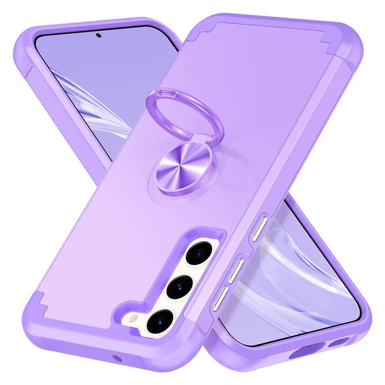For Samsung Galaxy S24 Back Case Ring Kickstand Shockproof Phone Protective Cover