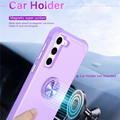 For Samsung Galaxy S24 Back Case Ring Kickstand Shockproof Phone Protective Cover