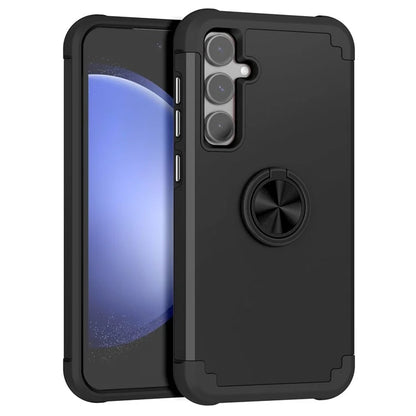 For Samsung Galaxy S23 FE Case with Ring Kickstand Anti-drop PC+TPU Back Cover