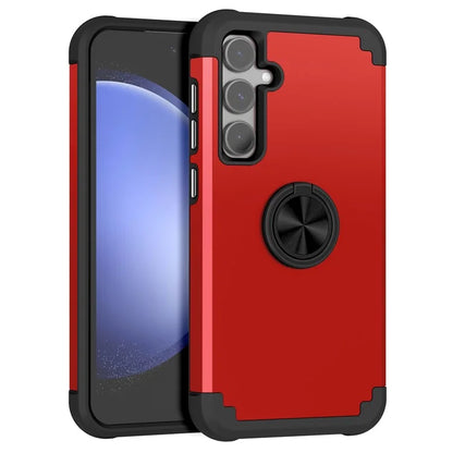 For Samsung Galaxy S23 FE Case with Ring Kickstand Anti-drop PC+TPU Back Cover