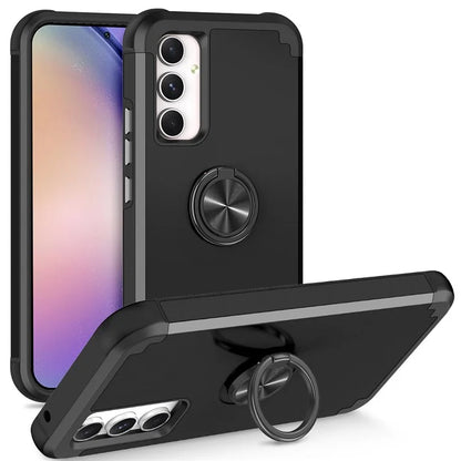 For Samsung Galaxy A15 5G Phone Case Back Cover with Finger Ring Kickstand