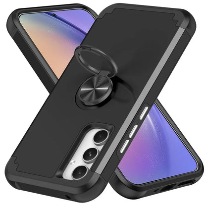 For Samsung Galaxy A15 5G Phone Case Back Cover with Finger Ring Kickstand
