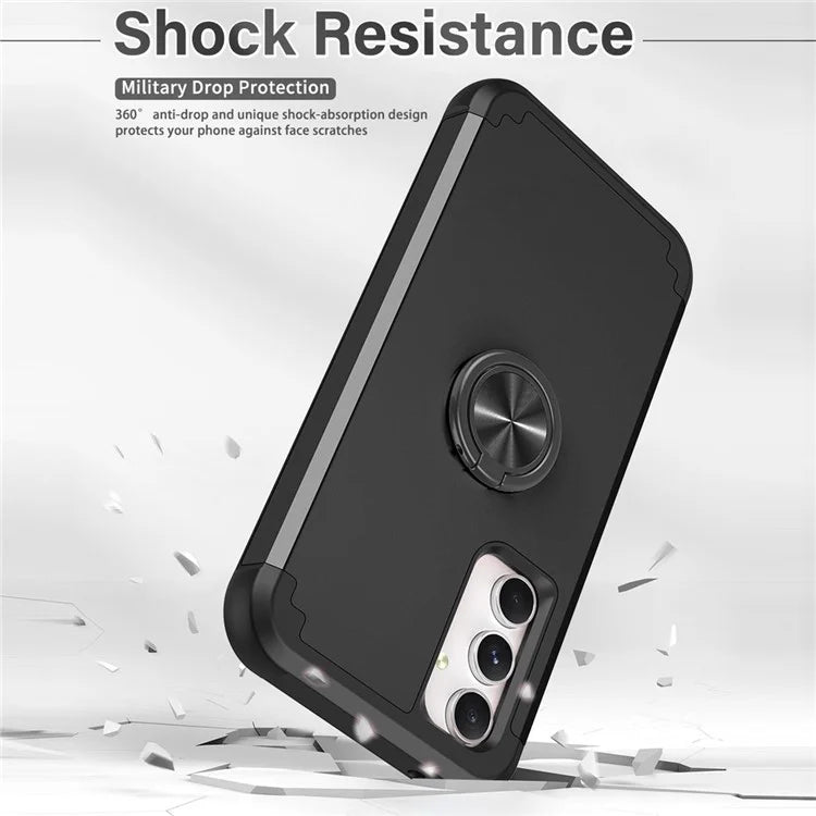 For Samsung Galaxy A15 5G Phone Case Back Cover with Finger Ring Kickstand
