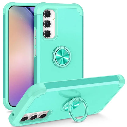 For Samsung Galaxy A15 5G Phone Case Back Cover with Finger Ring Kickstand