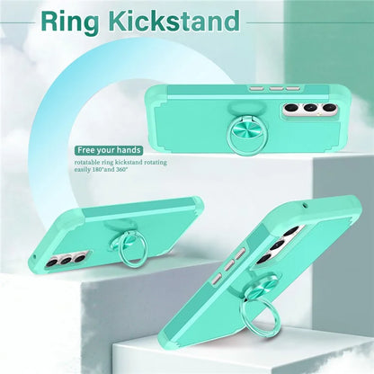 For Samsung Galaxy A15 5G Phone Case Back Cover with Finger Ring Kickstand