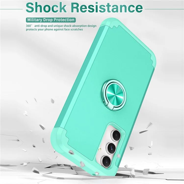 For Samsung Galaxy A15 5G Phone Case Back Cover with Finger Ring Kickstand