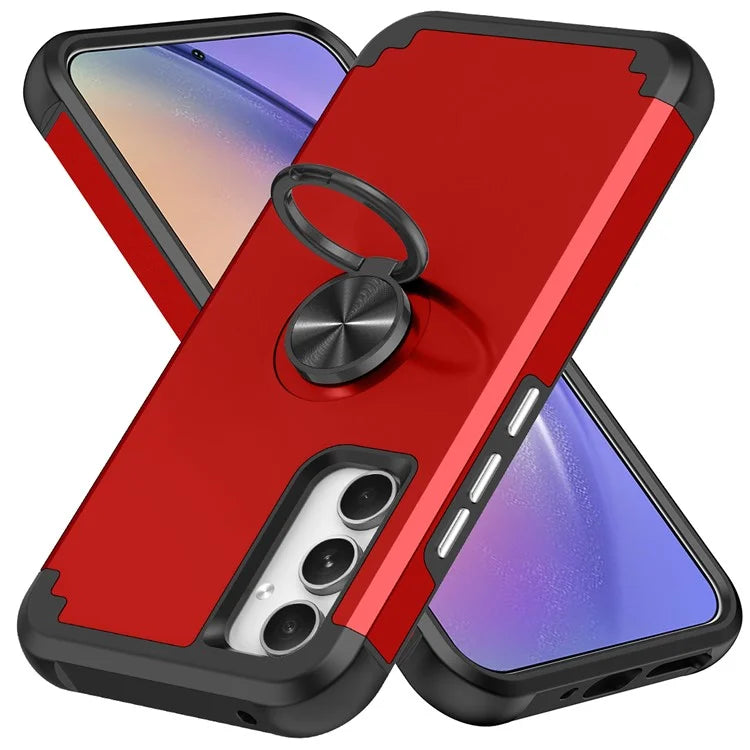 For Samsung Galaxy A15 5G Phone Case Back Cover with Finger Ring Kickstand