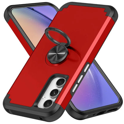 For Samsung Galaxy A15 5G Phone Case Back Cover with Finger Ring Kickstand