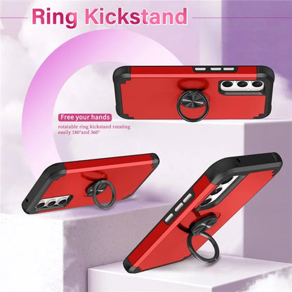 For Samsung Galaxy A15 5G Phone Case Back Cover with Finger Ring Kickstand