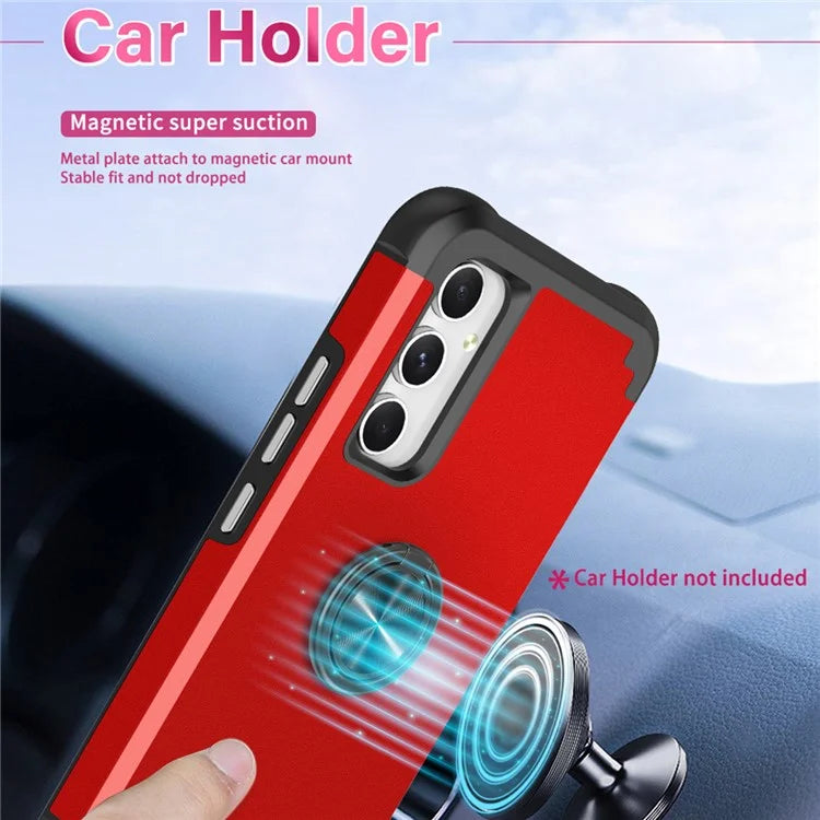 For Samsung Galaxy A15 5G Phone Case Back Cover with Finger Ring Kickstand