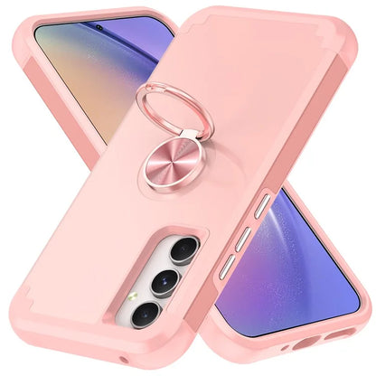 For Samsung Galaxy A15 5G Phone Case Back Cover with Finger Ring Kickstand