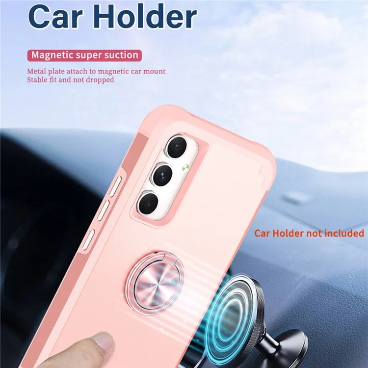 For Samsung Galaxy A15 5G Phone Case Back Cover with Finger Ring Kickstand
