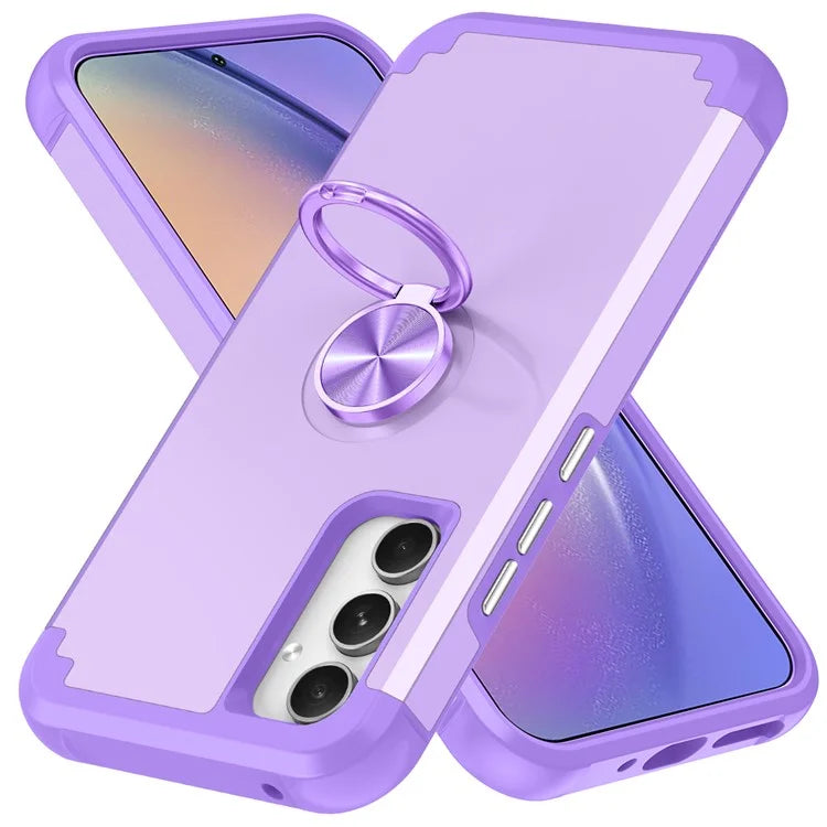 For Samsung Galaxy A15 5G Phone Case Back Cover with Finger Ring Kickstand