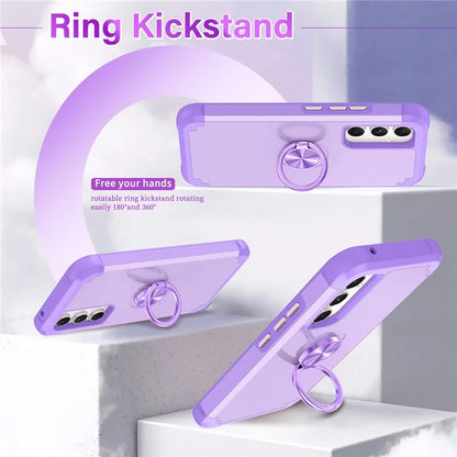 For Samsung Galaxy A15 5G Phone Case Back Cover with Finger Ring Kickstand
