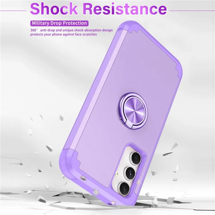 For Samsung Galaxy A15 5G Phone Case Back Cover with Finger Ring Kickstand