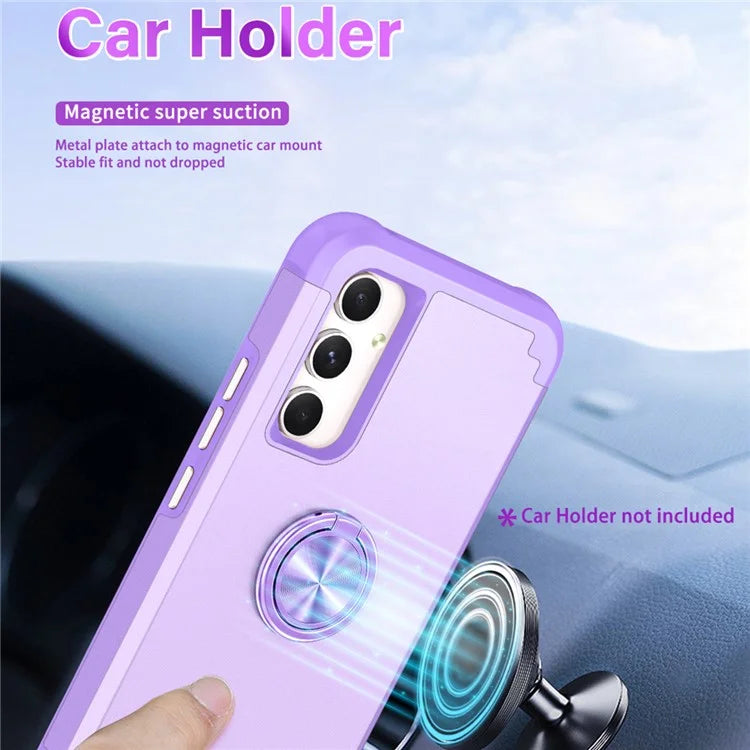 For Samsung Galaxy A15 5G Phone Case Back Cover with Finger Ring Kickstand