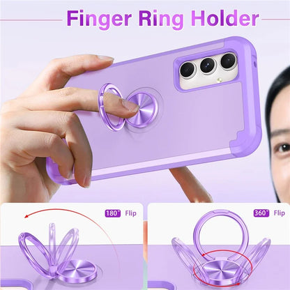 For Samsung Galaxy A15 5G Phone Case Back Cover with Finger Ring Kickstand