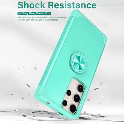 For Samsung Galaxy S23 Ultra Case Drop-proof PC+TPU Shockproof Back Cover with Kickstand