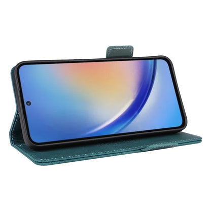 For Samsung Galaxy A55 5G Magnetic Case Leather Wallet Phone Cover with Hardware Decor