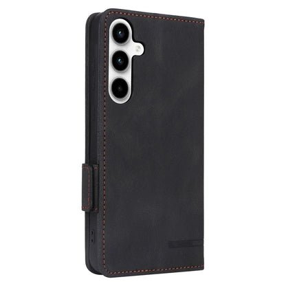 For Samsung Galaxy A55 5G Magnetic Case Leather Wallet Phone Cover with Hardware Decor