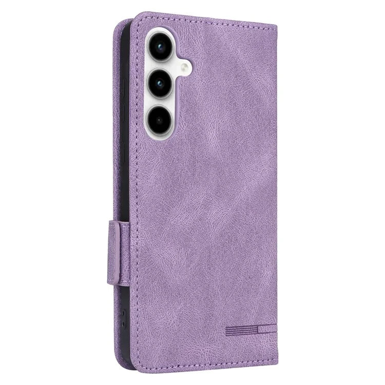 For Samsung Galaxy A35 5G Case Anti-scratch Hardware Decor Leather Phone Stand Cover