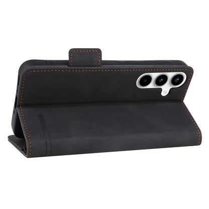 For Samsung Galaxy A35 5G Case Anti-scratch Hardware Decor Leather Phone Stand Cover