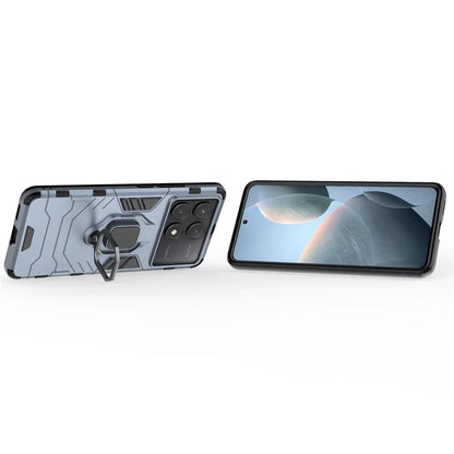 For Xiaomi Redmi K70E 5G / Poco X6 Pro 5G Phone Case PC+TPU Cover Rotation Ring Holder Kickstand