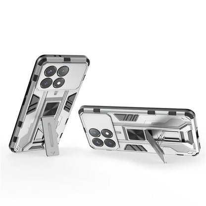 For Xiaomi Redmi K70E 5G / Poco X6 Pro 5G Kickstand Cover Dual Layer Hard PC Soft TPU Shockproof Case