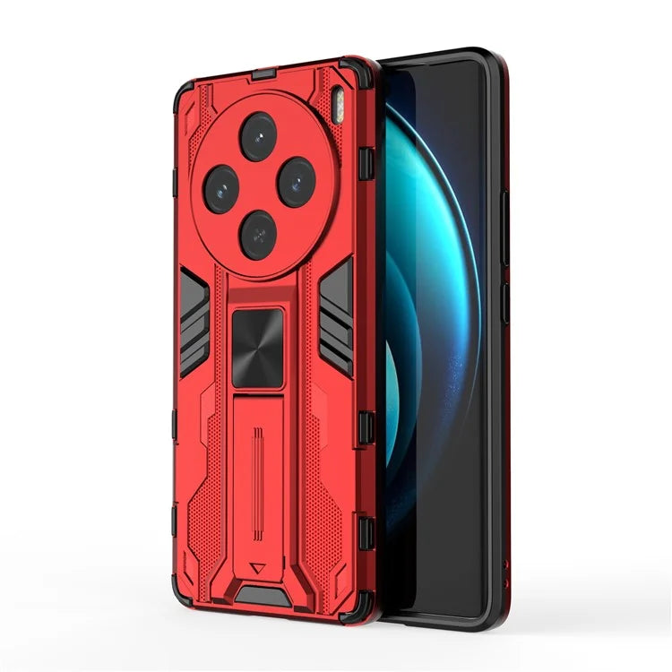 For vivo X100 5G Kickstand Cell Phone Cover Shockproof Protective Case