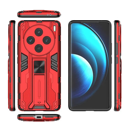 For vivo X100 5G Kickstand Cell Phone Cover Shockproof Protective Case