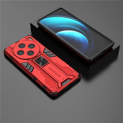 For vivo X100 5G Kickstand Cell Phone Cover Shockproof Protective Case