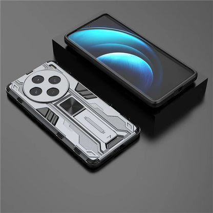 For vivo X100 5G Kickstand Cell Phone Cover Shockproof Protective Case
