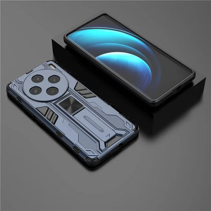 For vivo X100 5G Kickstand Cell Phone Cover Shockproof Protective Case